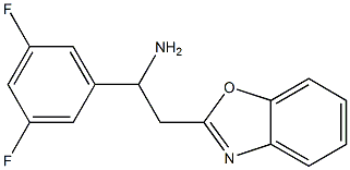 2-(1,3-benzoxazol-2-yl)-1-(3,5-difluorophenyl)ethan-1-amine 结构式