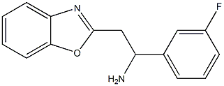 2-(1,3-benzoxazol-2-yl)-1-(3-fluorophenyl)ethan-1-amine 结构式