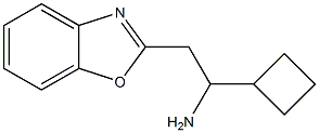 2-(1,3-benzoxazol-2-yl)-1-cyclobutylethan-1-amine 结构式