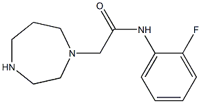 2-(1,4-diazepan-1-yl)-N-(2-fluorophenyl)acetamide 结构式