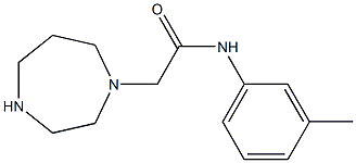 2-(1,4-diazepan-1-yl)-N-(3-methylphenyl)acetamide 结构式