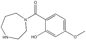 2-(1,4-diazepan-1-ylcarbonyl)-5-methoxyphenol 结构式