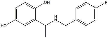 2-(1-{[(4-fluorophenyl)methyl]amino}ethyl)benzene-1,4-diol 结构式