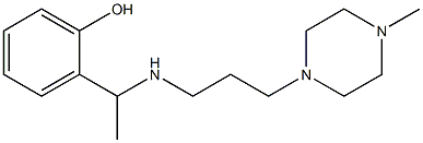 2-(1-{[3-(4-methylpiperazin-1-yl)propyl]amino}ethyl)phenol 结构式