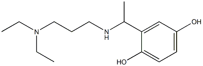 2-(1-{[3-(diethylamino)propyl]amino}ethyl)benzene-1,4-diol 结构式