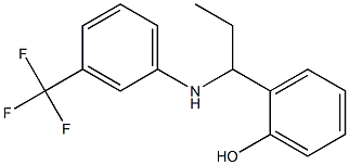 2-(1-{[3-(trifluoromethyl)phenyl]amino}propyl)phenol 结构式