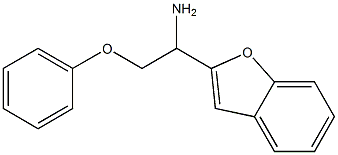 2-(1-amino-2-phenoxyethyl)-1-benzofuran 结构式