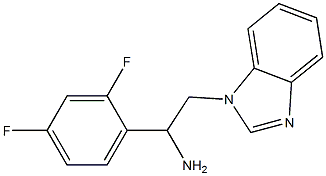 2-(1H-benzimidazol-1-yl)-1-(2,4-difluorophenyl)ethanamine 结构式