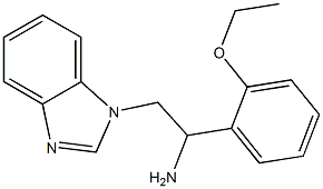 2-(1H-benzimidazol-1-yl)-1-(2-ethoxyphenyl)ethanamine 结构式