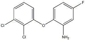 2-(2,3-dichlorophenoxy)-5-fluoroaniline 结构式