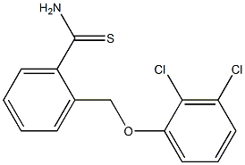 2-(2,3-dichlorophenoxymethyl)benzene-1-carbothioamide 结构式