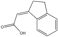 2-(2,3-dihydro-1H-inden-1-ylidene)acetic acid 结构式