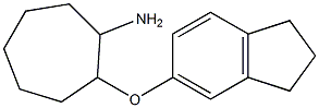 2-(2,3-dihydro-1H-inden-5-yloxy)cycloheptan-1-amine 结构式