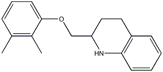 2-(2,3-dimethylphenoxymethyl)-1,2,3,4-tetrahydroquinoline 结构式
