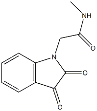 2-(2,3-dioxo-2,3-dihydro-1H-indol-1-yl)-N-methylacetamide 结构式