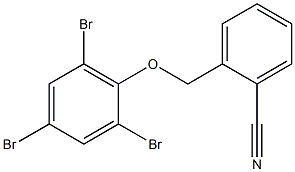 2-(2,4,6-tribromophenoxymethyl)benzonitrile 结构式