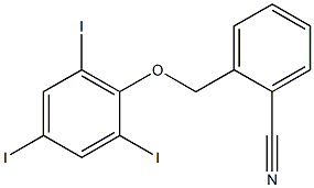 2-(2,4,6-triiodophenoxymethyl)benzonitrile 结构式