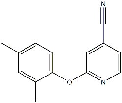 2-(2,4-dimethylphenoxy)isonicotinonitrile 结构式