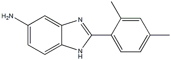 2-(2,4-dimethylphenyl)-1H-1,3-benzodiazol-5-amine 结构式