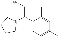 2-(2,4-dimethylphenyl)-2-pyrrolidin-1-ylethanamine 结构式