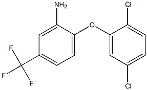 2-(2,5-dichlorophenoxy)-5-(trifluoromethyl)aniline 结构式