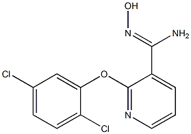 2-(2,5-dichlorophenoxy)-N'-hydroxypyridine-3-carboximidamide 结构式