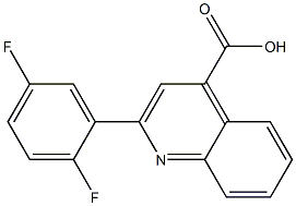 2-(2,5-difluorophenyl)quinoline-4-carboxylic acid 结构式