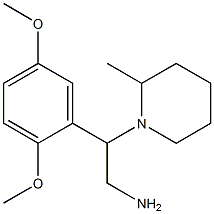 2-(2,5-dimethoxyphenyl)-2-(2-methylpiperidin-1-yl)ethanamine 结构式