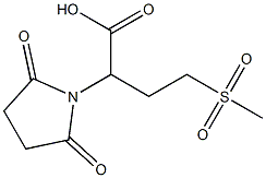 2-(2,5-dioxopyrrolidin-1-yl)-4-methanesulfonylbutanoic acid 结构式