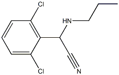 2-(2,6-dichlorophenyl)-2-(propylamino)acetonitrile 结构式