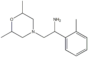 2-(2,6-dimethylmorpholin-4-yl)-1-(2-methylphenyl)ethanamine 结构式