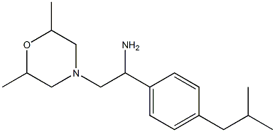 2-(2,6-dimethylmorpholin-4-yl)-1-[4-(2-methylpropyl)phenyl]ethan-1-amine 结构式