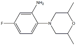 2-(2,6-dimethylmorpholin-4-yl)-5-fluoroaniline 结构式