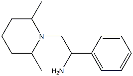 2-(2,6-dimethylpiperidin-1-yl)-1-phenylethanamine 结构式