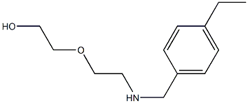 2-(2-{[(4-ethylphenyl)methyl]amino}ethoxy)ethan-1-ol 结构式