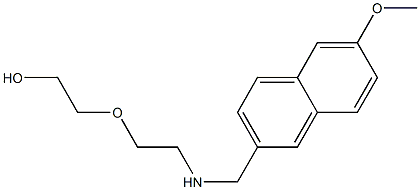 2-(2-{[(6-methoxynaphthalen-2-yl)methyl]amino}ethoxy)ethan-1-ol 结构式