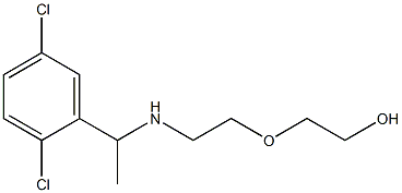 2-(2-{[1-(2,5-dichlorophenyl)ethyl]amino}ethoxy)ethan-1-ol 结构式