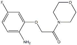 2-(2-amino-5-fluorophenoxy)-1-(morpholin-4-yl)ethan-1-one 结构式