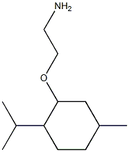 2-(2-aminoethoxy)-4-methyl-1-(propan-2-yl)cyclohexane 结构式