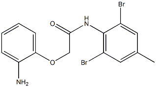 2-(2-aminophenoxy)-N-(2,6-dibromo-4-methylphenyl)acetamide 结构式