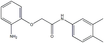 2-(2-aminophenoxy)-N-(3,4-dimethylphenyl)acetamide 结构式