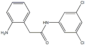 2-(2-aminophenyl)-N-(3,5-dichlorophenyl)acetamide 结构式