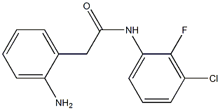 2-(2-aminophenyl)-N-(3-chloro-2-fluorophenyl)acetamide 结构式