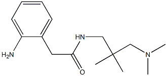 2-(2-aminophenyl)-N-{2-[(dimethylamino)methyl]-2-methylpropyl}acetamide 结构式