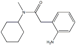 2-(2-aminophenyl)-N-cyclohexyl-N-methylacetamide 结构式