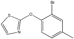 2-(2-bromo-4-methylphenoxy)-1,3-thiazole 结构式