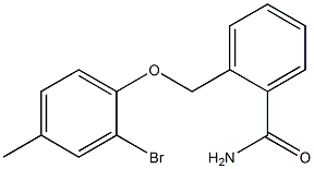 2-(2-bromo-4-methylphenoxymethyl)benzamide 结构式