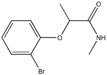 2-(2-bromophenoxy)-N-methylpropanamide 结构式