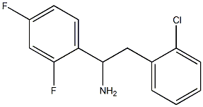 2-(2-chlorophenyl)-1-(2,4-difluorophenyl)ethan-1-amine 结构式