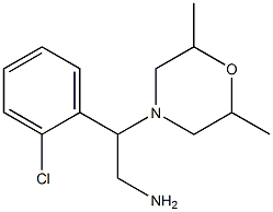 2-(2-chlorophenyl)-2-(2,6-dimethylmorpholin-4-yl)ethanamine 结构式